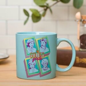 Silver Buffalo The Golden Girls in Retro Squares Ceramic Coffee Mug, 20 Ounces